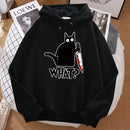 Black Cat Graphic Hoodie – Playful design with streetwear edge