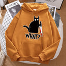 Black Cat Graphic Hoodie – Playful design with streetwear edge