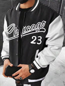 Letter Print Varsity Jacket – Urban attitude with a biker edge