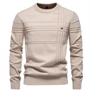 Striped Crewneck Sweater Casual comfort with a refined touch