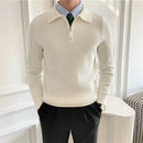 Half-Zip Knit Polo Casual sophistication for cool days