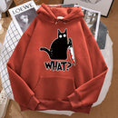 Black Cat Graphic Hoodie – Playful design with streetwear edge