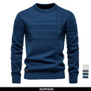 Striped Crewneck Sweater Casual comfort with a refined touch