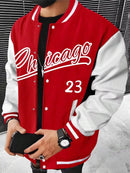 Letter Print Varsity Jacket – Urban attitude with a biker edge