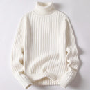 High Collar Knit Sweater – Thick warmth with versatile style