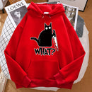 Black Cat Graphic Hoodie – Playful design with streetwear edge