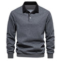 Polo Collar Knit Sweater Casual elegance for every occasion