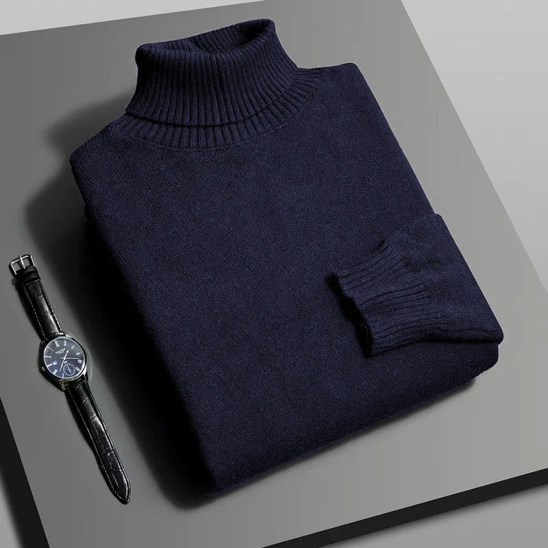 Slim Turtleneck Sweater        Refined warmth for the modern man