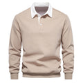 Polo Collar Knit Sweater Casual elegance for every occasion