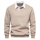 Polo Collar Knit Sweater Casual elegance for every occasion