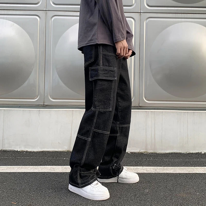 Cargo Denim Pants – Relaxed streetwear with everyday versatility