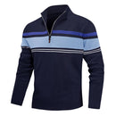 Striped Quarter-Zip Sweater Smart layering with timeless stripes