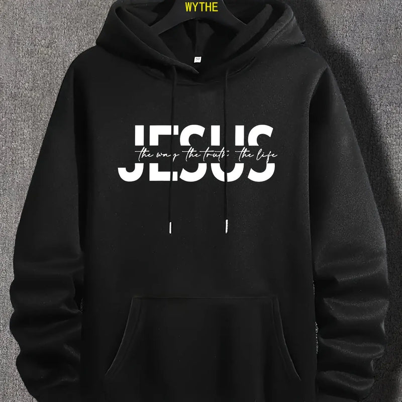 Jesus Letter Hoodie – Statement streetwear with casual comfort