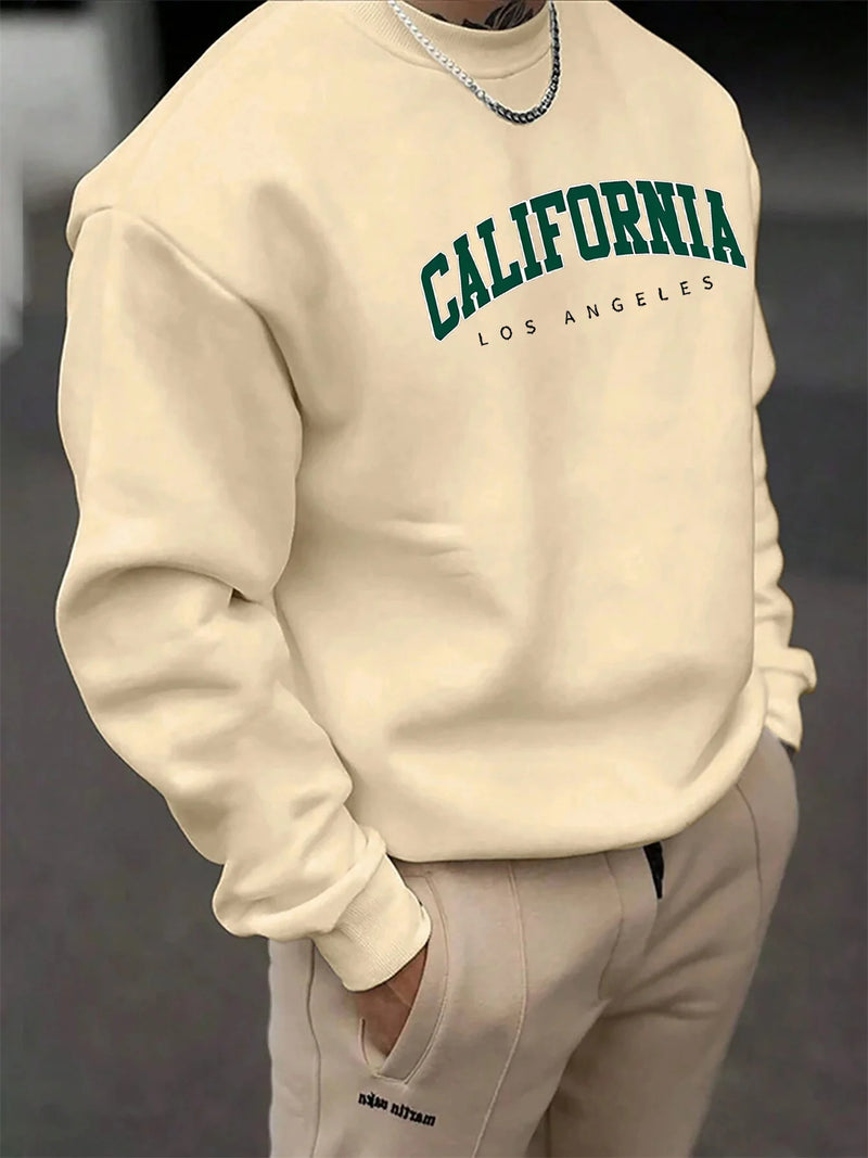 California Print Sweatshirt – Relaxed streetwear with a West Coast vibe