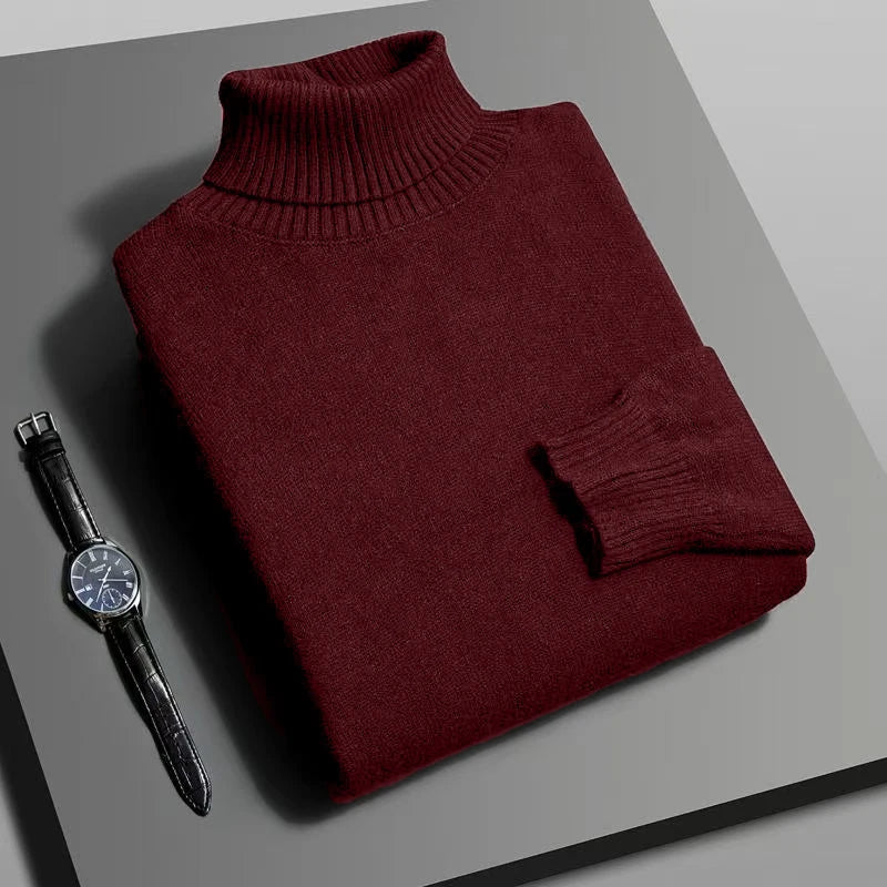 Slim Turtleneck Sweater        Refined warmth for the modern man
