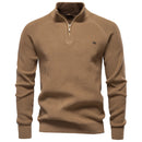 Zipper Knit Cardigan – Classic warmth with a refined edge