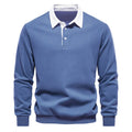 Polo Collar Knit Sweater Casual elegance for every occasion