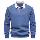 Polo Collar Knit Sweater Casual elegance for every occasion