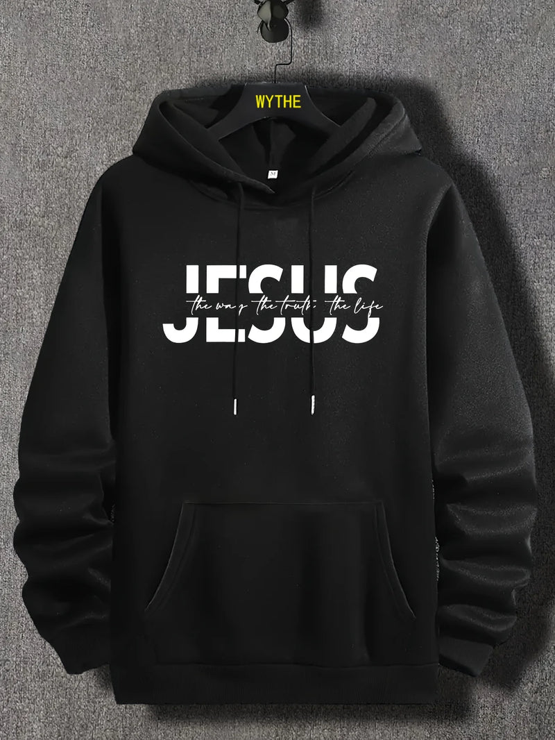 Jesus Letter Hoodie – Statement streetwear with casual comfort