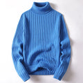 High Collar Knit Sweater – Thick warmth with versatile style