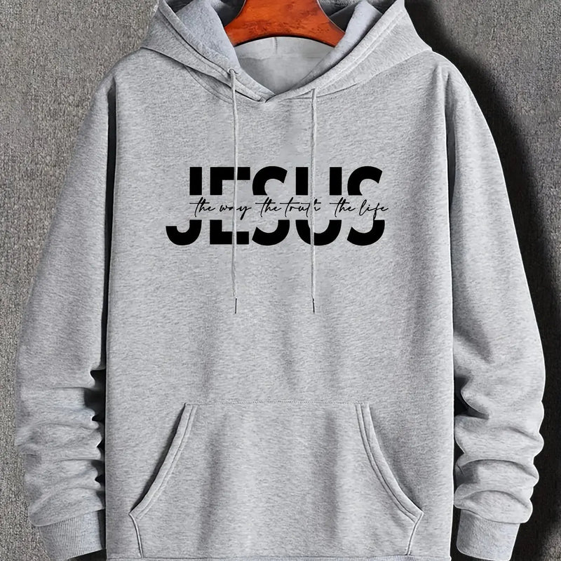 Jesus Letter Hoodie – Statement streetwear with casual comfort