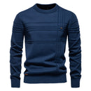 Striped Crewneck Sweater Casual comfort with a refined touch