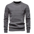 Striped Crewneck Sweater Casual comfort with a refined touch