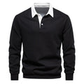 Polo Collar Knit Sweater Casual elegance for every occasion