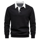 Polo Collar Knit Sweater Casual elegance for every occasion