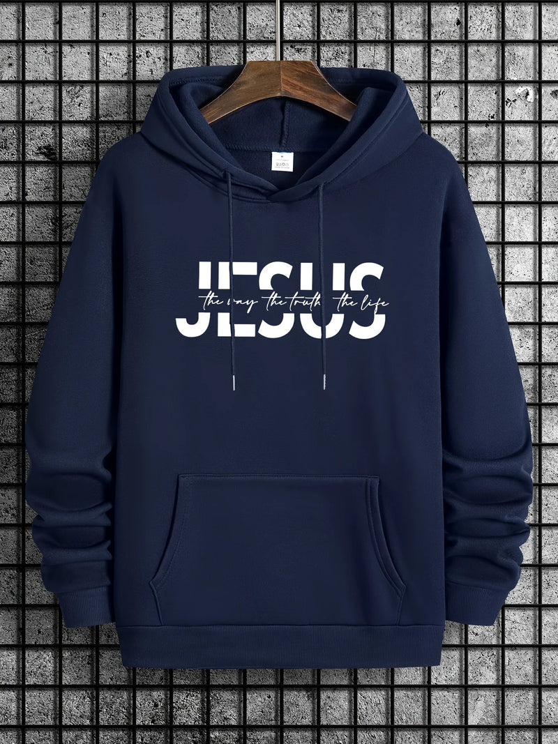 Jesus Letter Hoodie – Statement streetwear with casual comfort