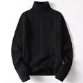 High Collar Knit Sweater – Thick warmth with versatile style