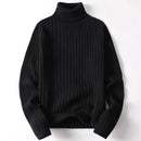 High Collar Knit Sweater – Thick warmth with versatile style