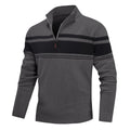 Striped Quarter-Zip Sweater Smart layering with timeless stripes