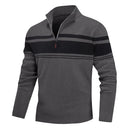 Striped Quarter-Zip Sweater Smart layering with timeless stripes
