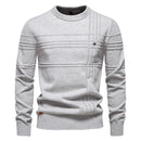 Striped Crewneck Sweater Casual comfort with a refined touch