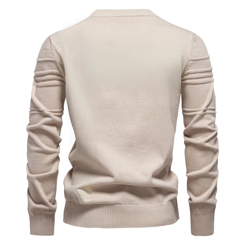 Striped Crewneck Sweater Casual comfort with a refined touch