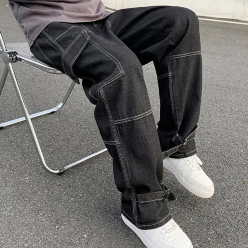 Cargo Denim Pants – Relaxed streetwear with everyday versatility