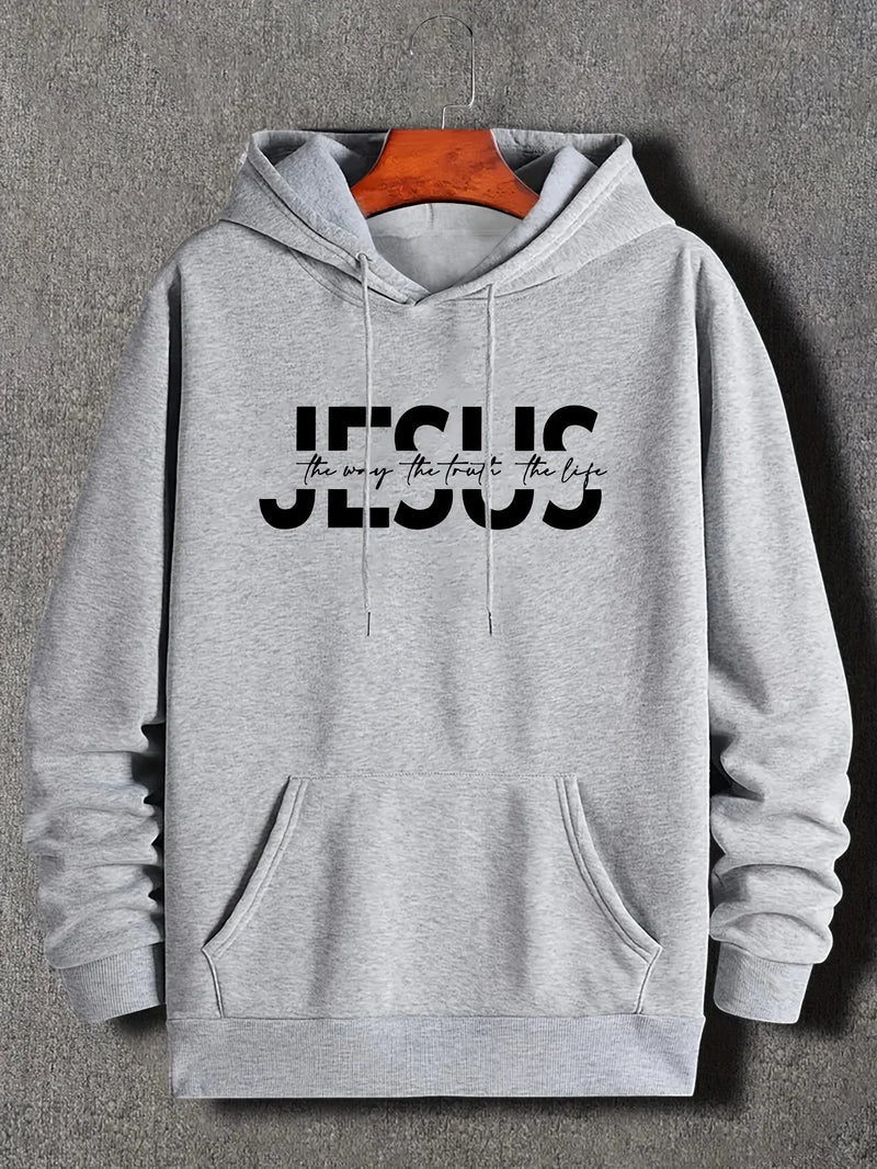 Jesus Letter Hoodie – Statement streetwear with casual comfort