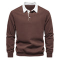 Polo Collar Knit Sweater Casual elegance for every occasion