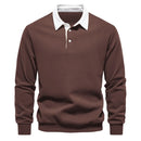 Polo Collar Knit Sweater Casual elegance for every occasion