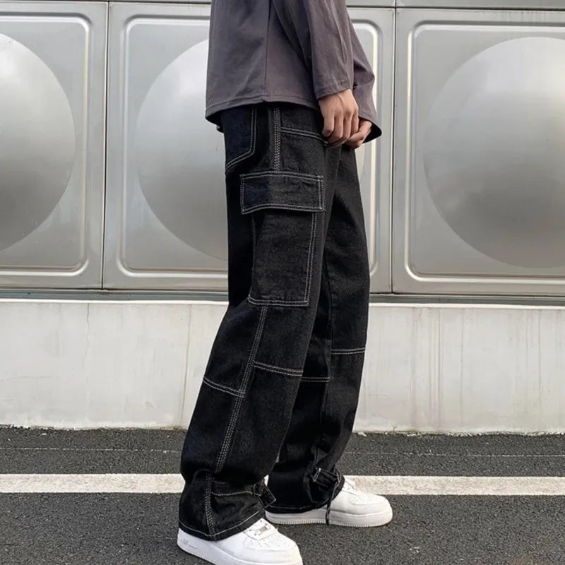 Cargo Denim Pants – Relaxed streetwear with everyday versatility