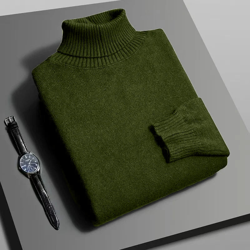 Slim Turtleneck Sweater        Refined warmth for the modern man