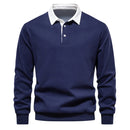 Polo Collar Knit Sweater Casual elegance for every occasion