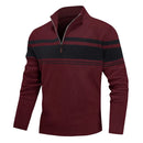 Striped Quarter-Zip Sweater Smart layering with timeless stripes