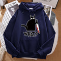 Black Cat Graphic Hoodie – Playful design with streetwear edge