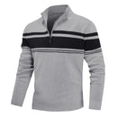 Striped Quarter-Zip Sweater Smart layering with timeless stripes
