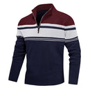Striped Quarter-Zip Sweater Smart layering with timeless stripes