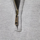 Zipper Knit Cardigan – Classic warmth with a refined edge