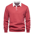 Polo Collar Knit Sweater Casual elegance for every occasion