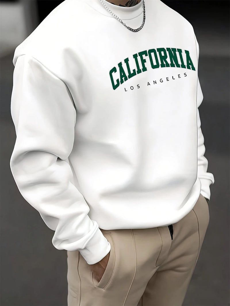 California Print Sweatshirt – Relaxed streetwear with a West Coast vibe